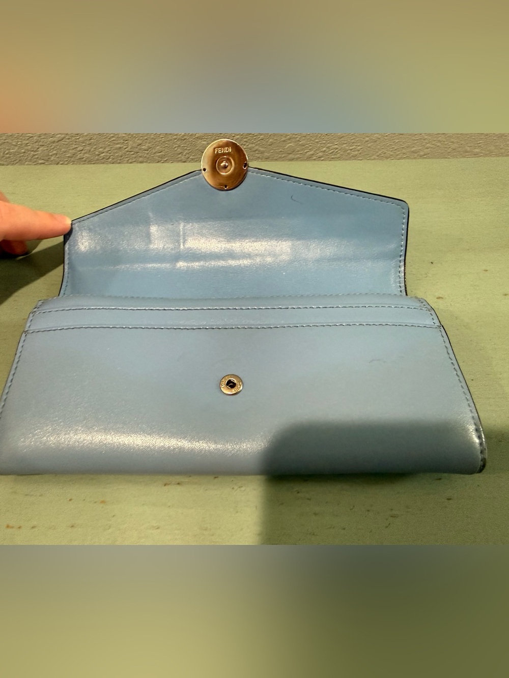 Fendi Blue Wallet - Picture 6 of 13